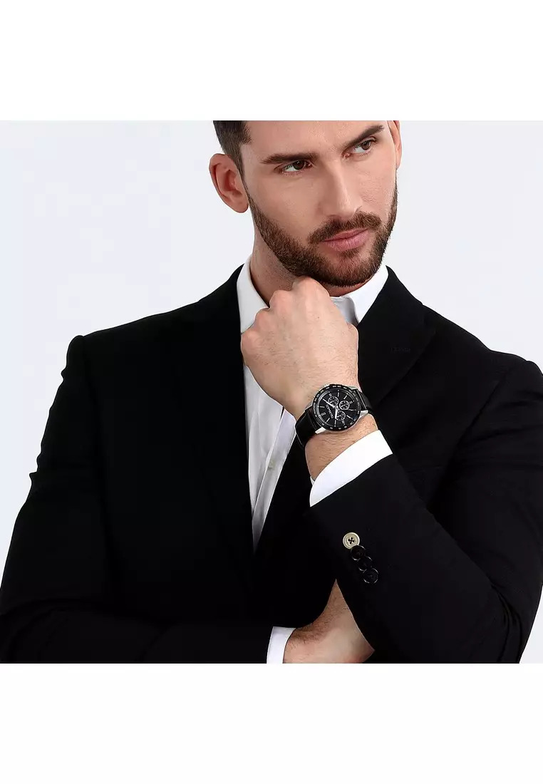 【2年保養】 T-Hawk 44mm 男士石英腕錶 Luminous Hands R2451153002 Japan Movement