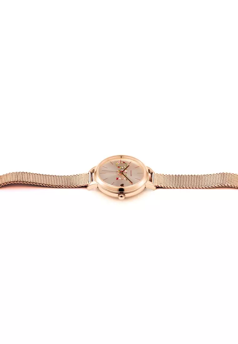 [Sustainable Watch] Oui & Me Petite Fleurette 32mm Women's Quartz Rose Gold Watch ME010044