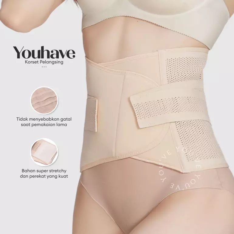 You've (You Have) Korset Pinggang Korset Pelangsing Perut Saraf Kejepit Pria Wanita Vevina 402