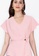 ZALORA WORK pink Wrapped Button Top 4F3DAAABC8FB79GS_3