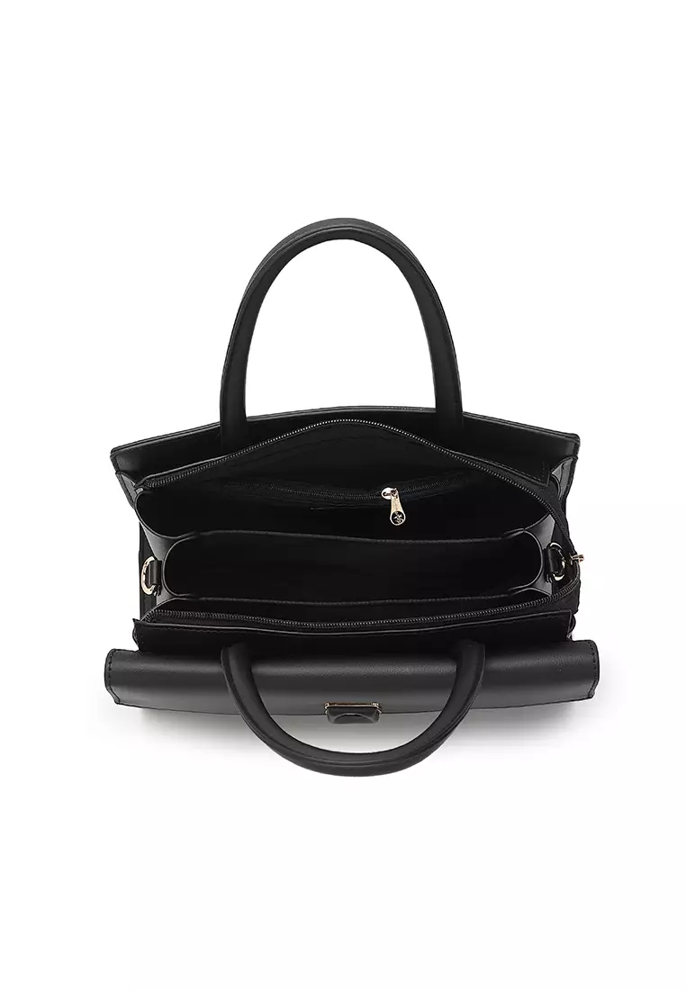 Women's Top Handle Bag / Sling Bag / Crossbody Bag / Shoulder Bag (Tas Tangan / Tas Selempang / Tas Bahu) - Hitam