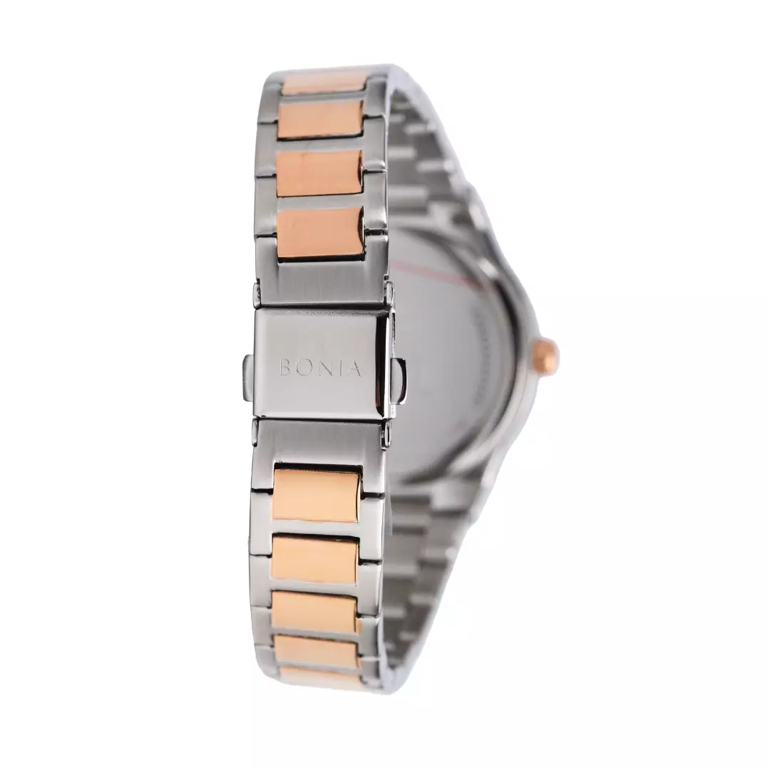 Jam Tangan Wanita BONIA 2Tone Rosegold BR192-2637 Original