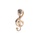 Glamorousky silver Fashion Creative Plated Gold Microphone Music Note Brooch CE1ACACC984FFCGS_1