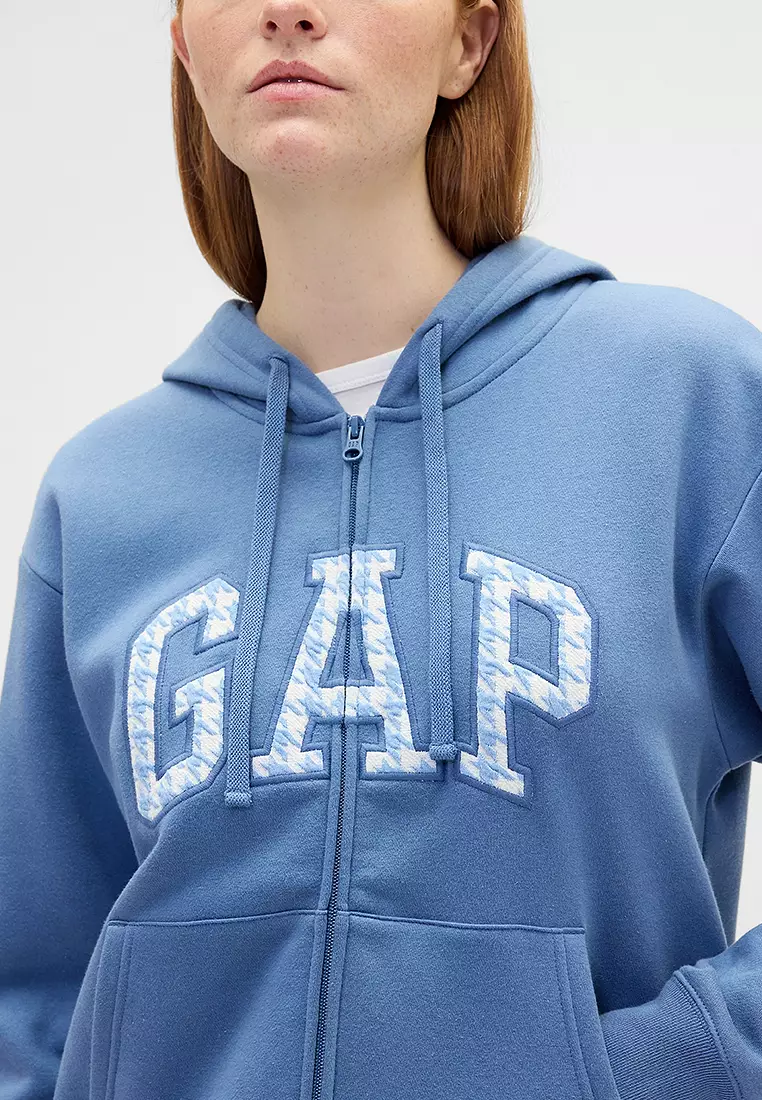Heritage Hoodie Gap Light Blue Hoodie Zip Up Hoodie GAP HERITAGE