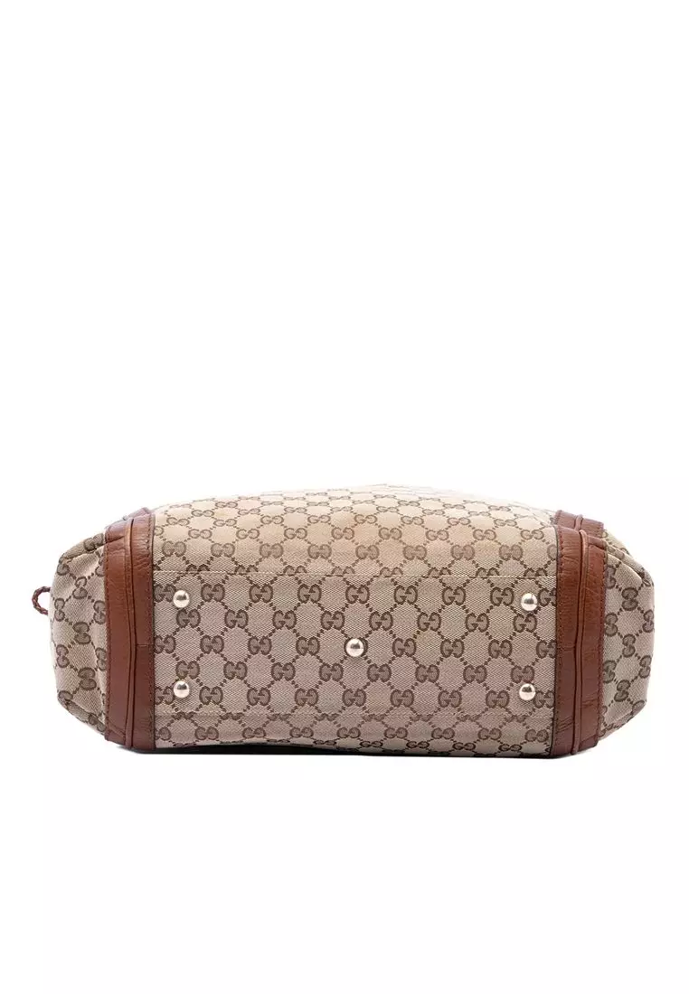 Pre-Loved Gucci Large Gg Canvas Bella Tote