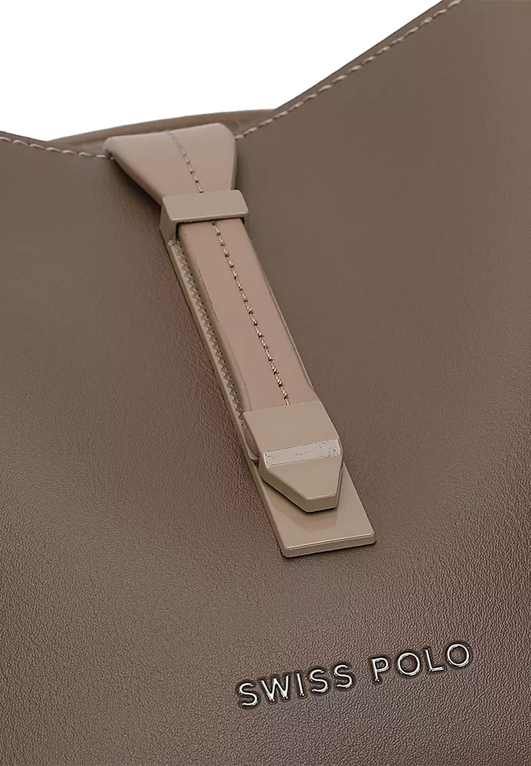 Women's Top Handle Bag / Sling Bag / Crossbody Bag (Tas Selempang / Tas Tangan) - Cokelat