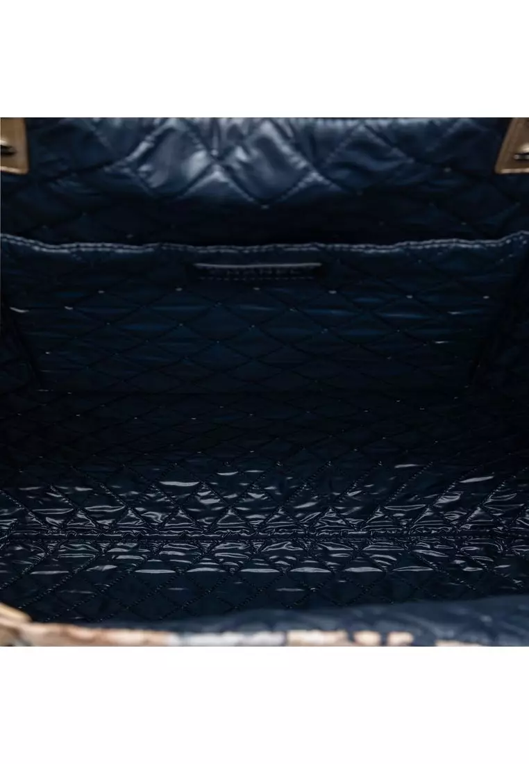 Pre-Loved Chanel Large Nylon Cat Emoticon Shopping Tote