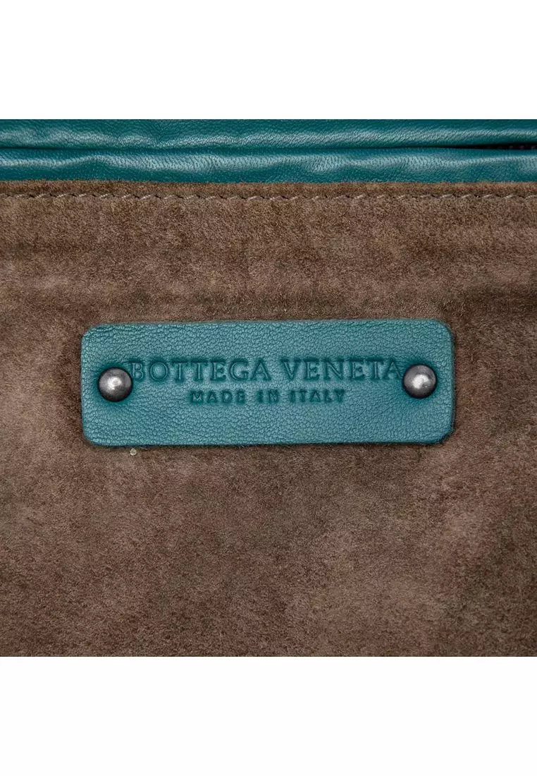 Pre-Loved Bottega Veneta Nappa Intrecciato Cube Shoulder Bag