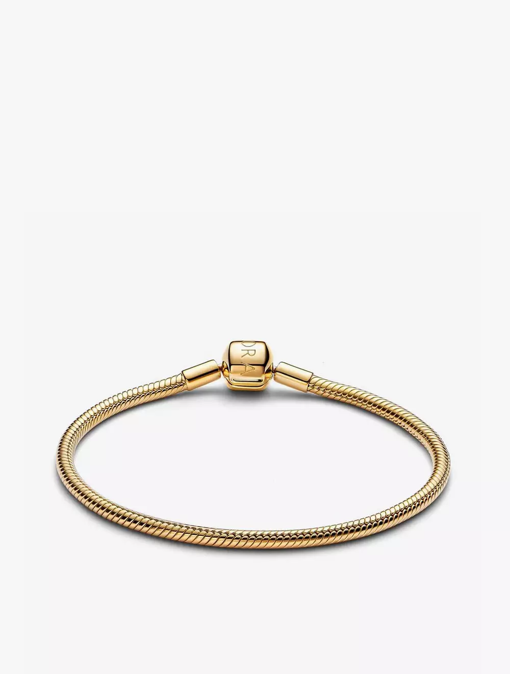 Snake chain 14k gold-plated bracelet