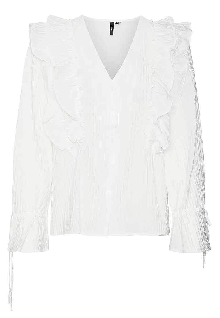 Kausa Frill Long Sleeve Top