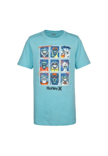 Hurley blue Hurley Boy's Class of 99 II Short Sleeves Tee - Copa 2DD3BKA57E5FC5GS_1