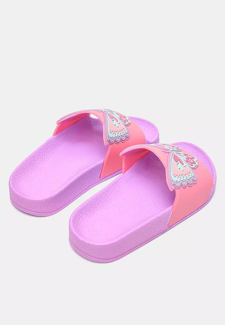 Girl's Butterfly Colorful Slippers