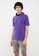 LC Waikiki purple Crew Neck Short Sleeve Printed Combed Cotton Men's T-Shirt CE727AA2B13D8FGS_3