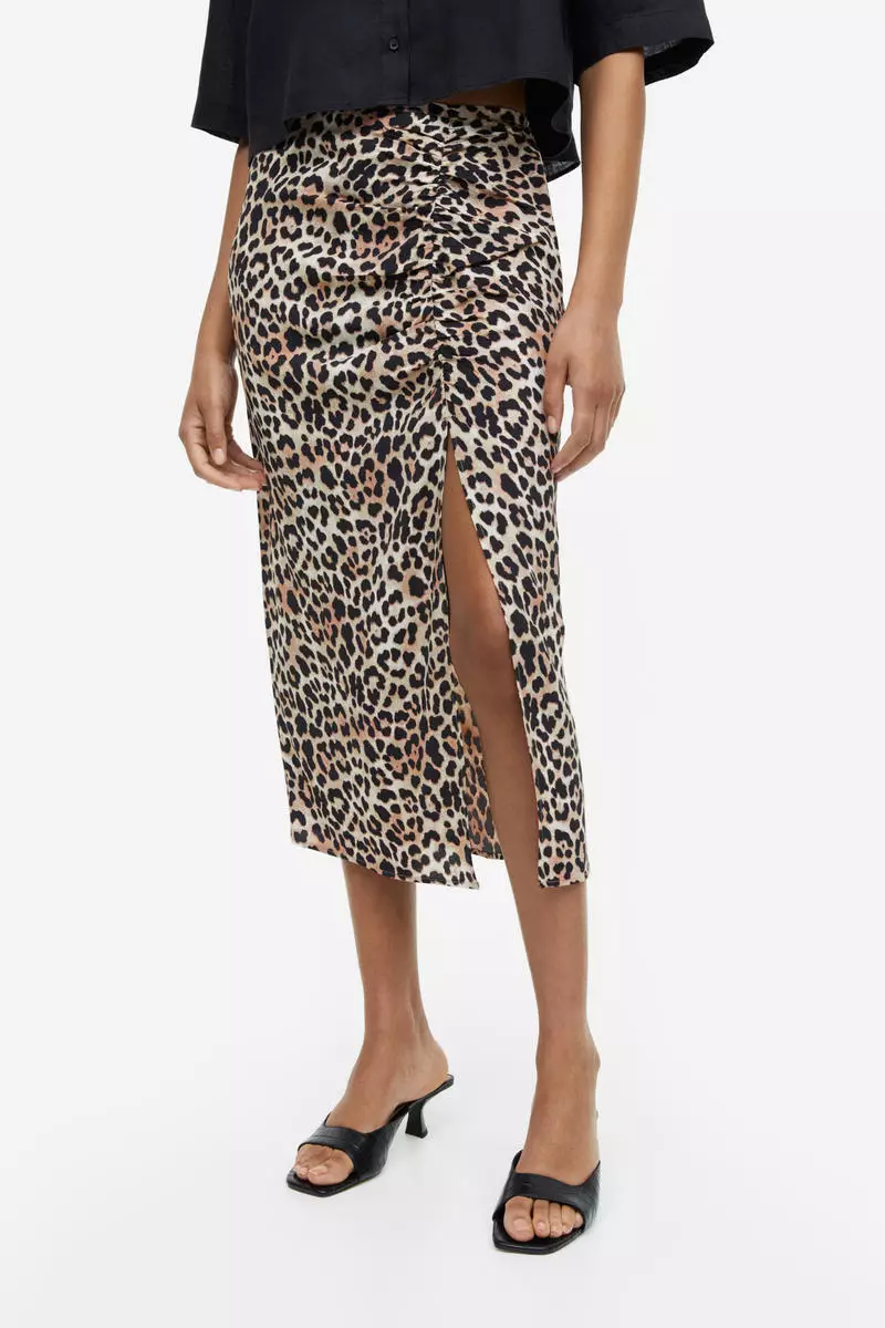 Buy H&M Crêpe high-slit skirt 2024 Online | ZALORA Philippines