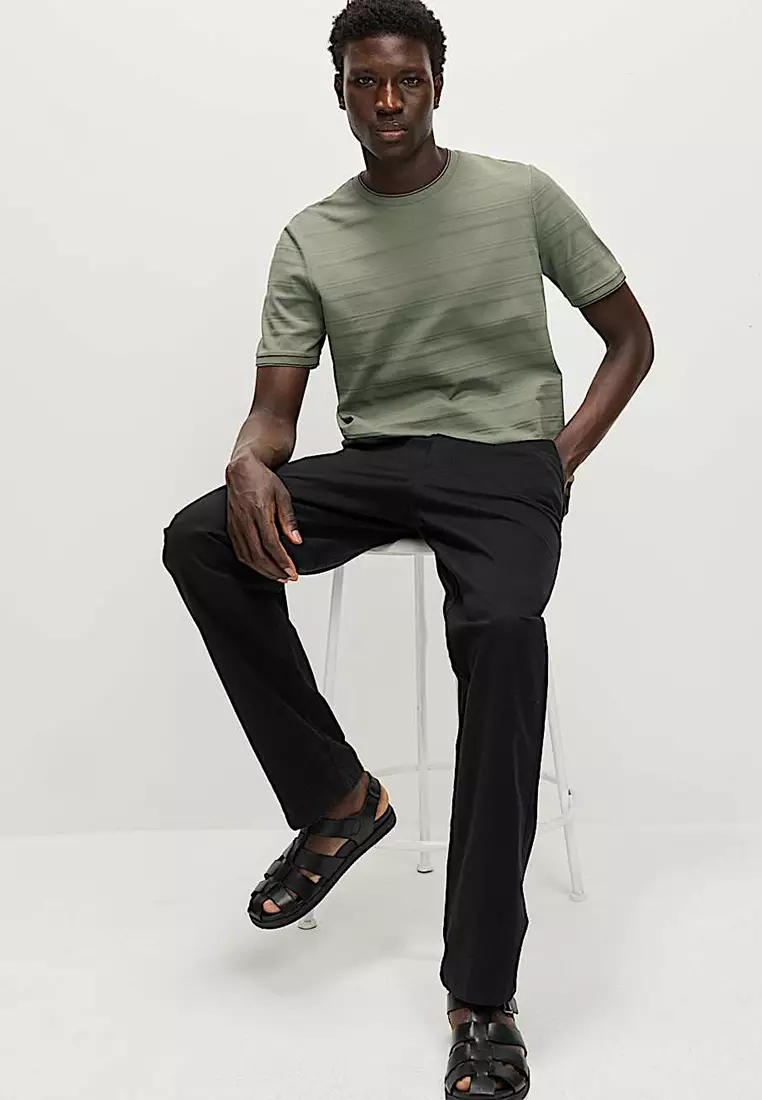 Pure Cotton Textured T-Shirt