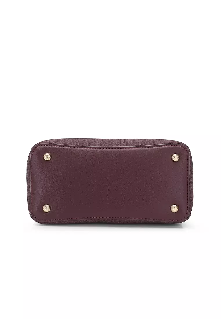 Women's Top Handle Bag / Sling Bag / Crossbody Bag / Shoulder Bag - Maroon