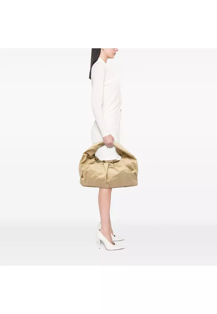 Pre-Loved Bottega Veneta Large Kraft Paper The Shoulder Pouch