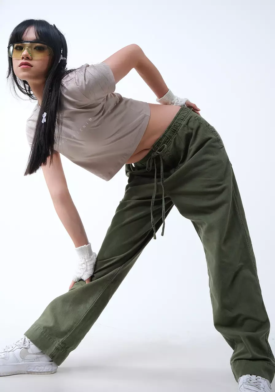 Kaos Wanita Baby Tee Blu Khaki