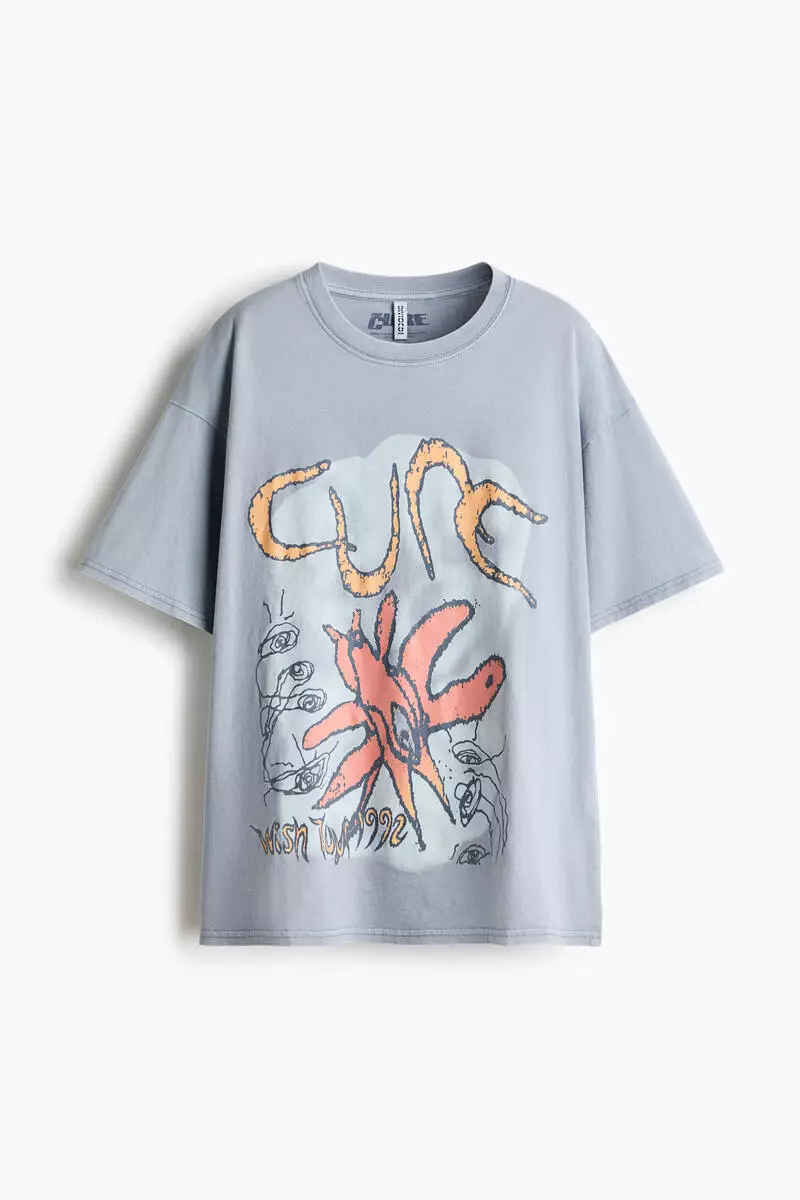 Oversized print-motif T-shirt