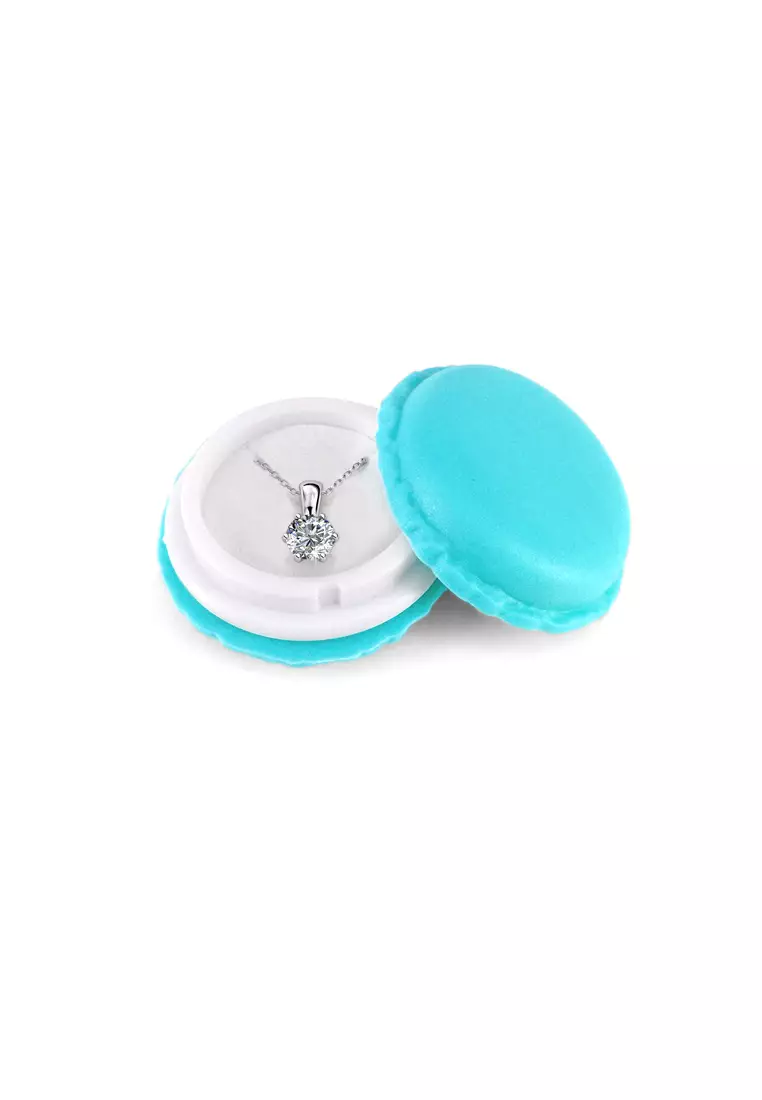 Birth Stone Pendant April Diamond - Kalung Crystal Swarovski by Her Jewellery