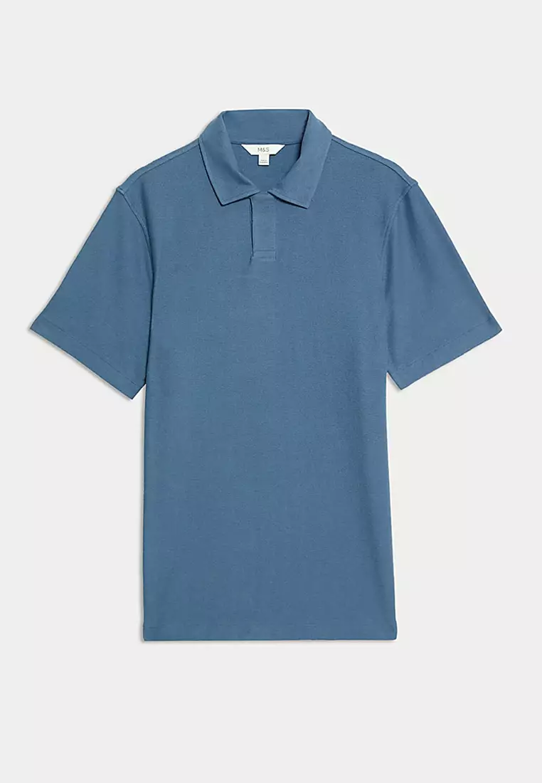 Cotton Rich Textured Polo Shirt