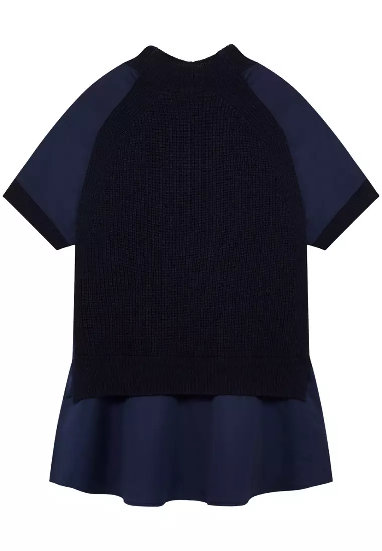 Ted Baker Zahra Printed Woven Front Sweater main image 1