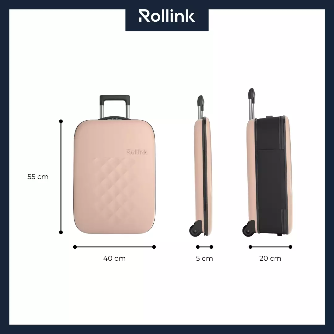 Rollink Flex VEGA 21 Suitcase Rose Smoke - Koper 21 inch