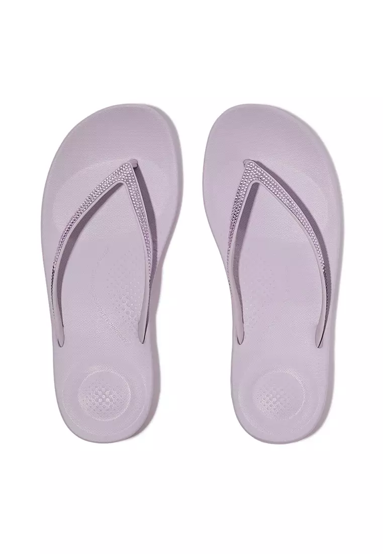 Iqushion Ombré-sparkle Flip-flops