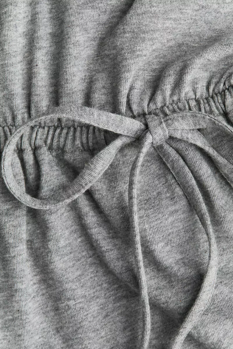 Drawstring-detail top