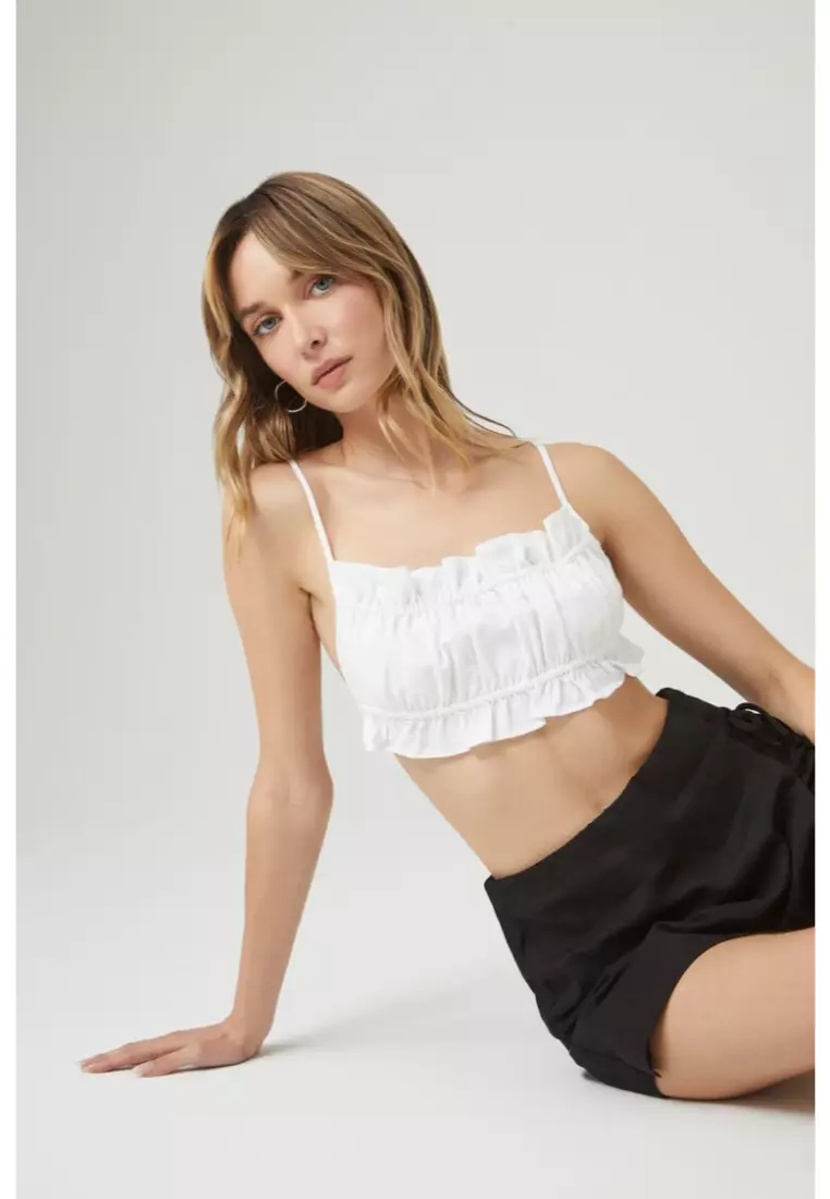 Buy FOREVER 21 Peplum Cropped Cami 2024 Online