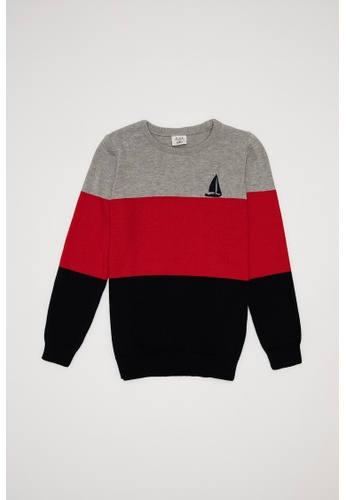 DeFacto red Long Sleeve Tricot Pullover 64687KADF4C449GS_1