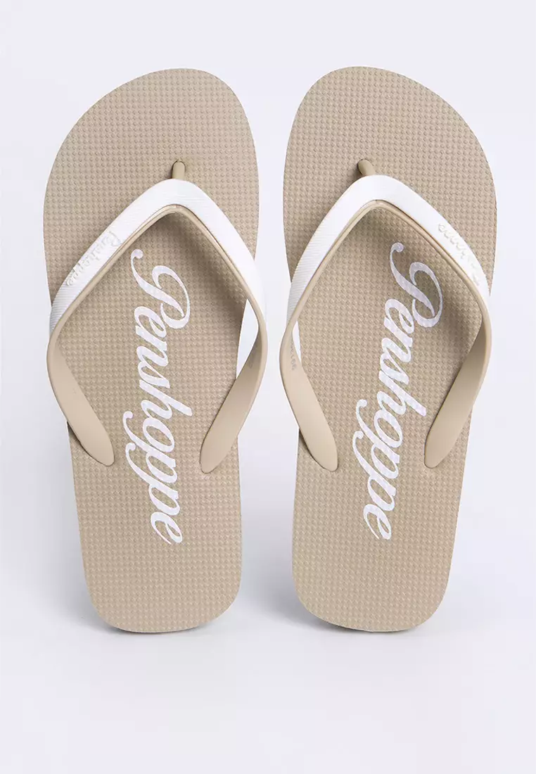 Women's All Rubber Two Tone Flip Flops