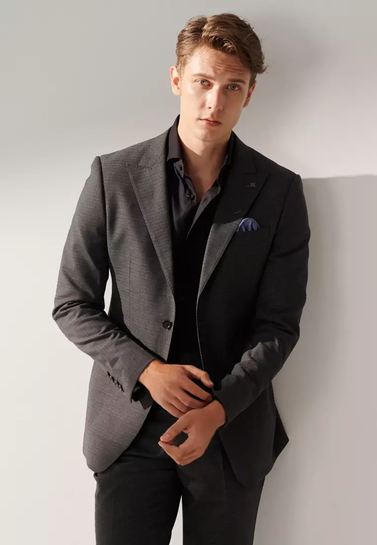 Grey Check Tailored Suit