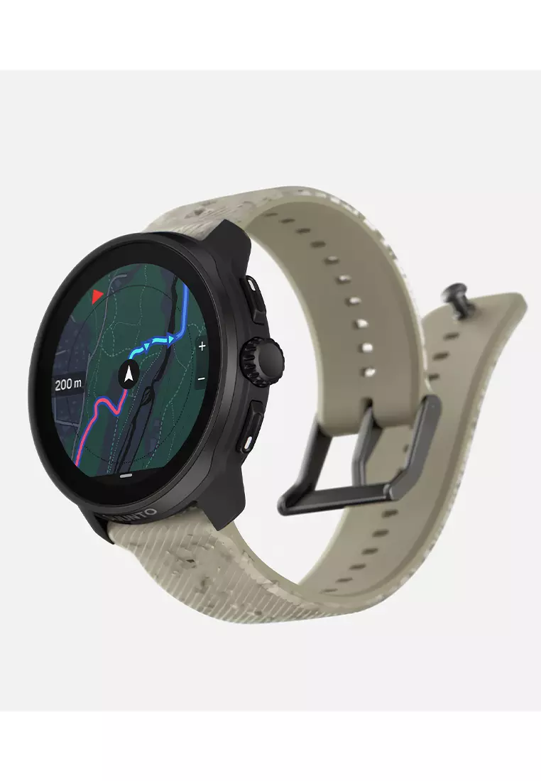 SUUNTO RACE S - Jam Tangan Smartwatch Pria - Amoled Gravel Gray Silicone Strap - SS051093000