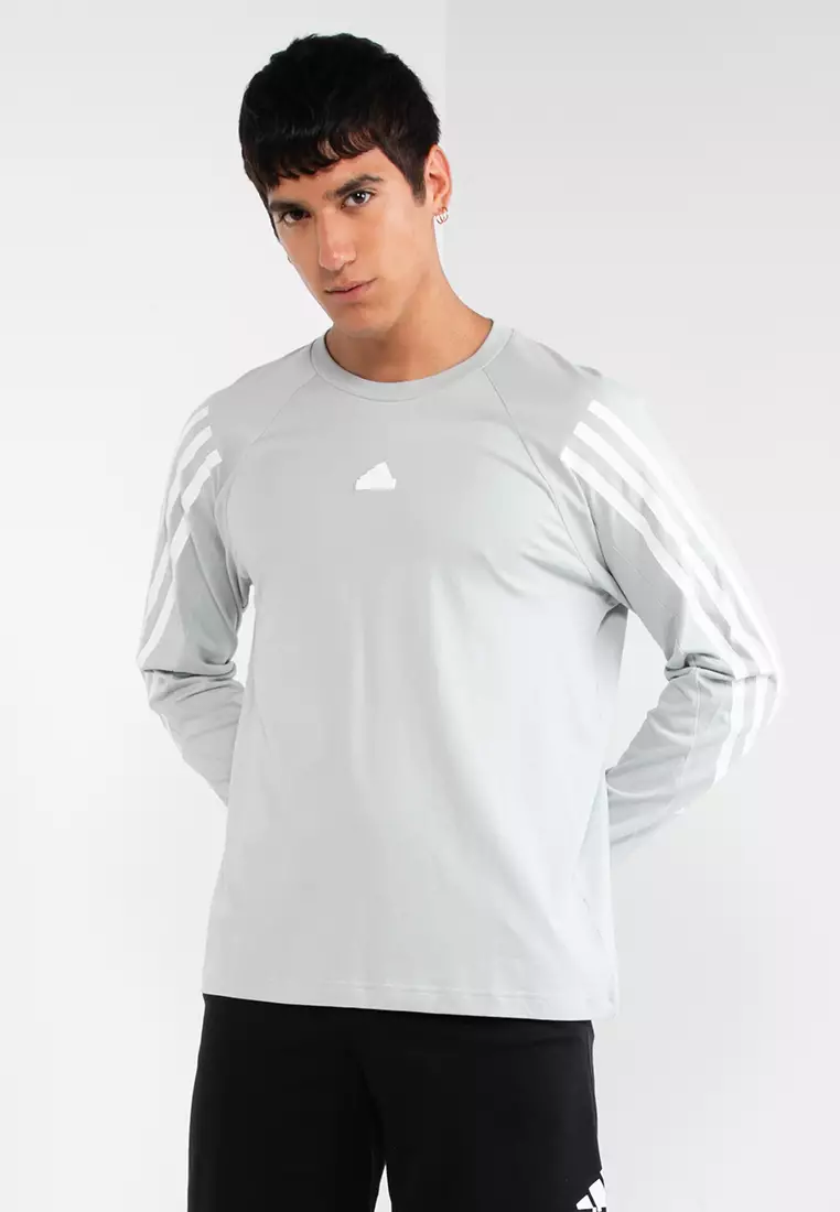 Three striped long sleeve top by adidas 2025