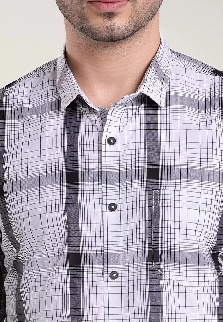 MOC Kemeja Lengan Panjang Pria BILSTON - WHITE