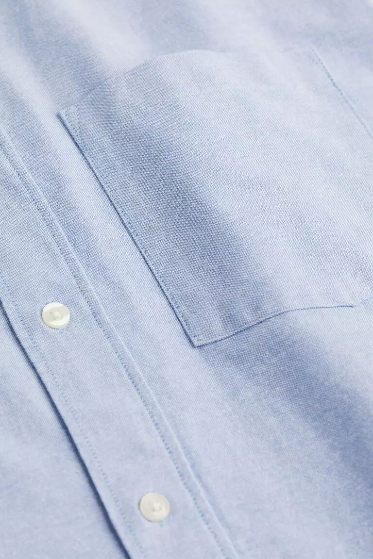 Jual H&M Oversized Fit Short-sleeved Oxford shirt Original 2024 ...