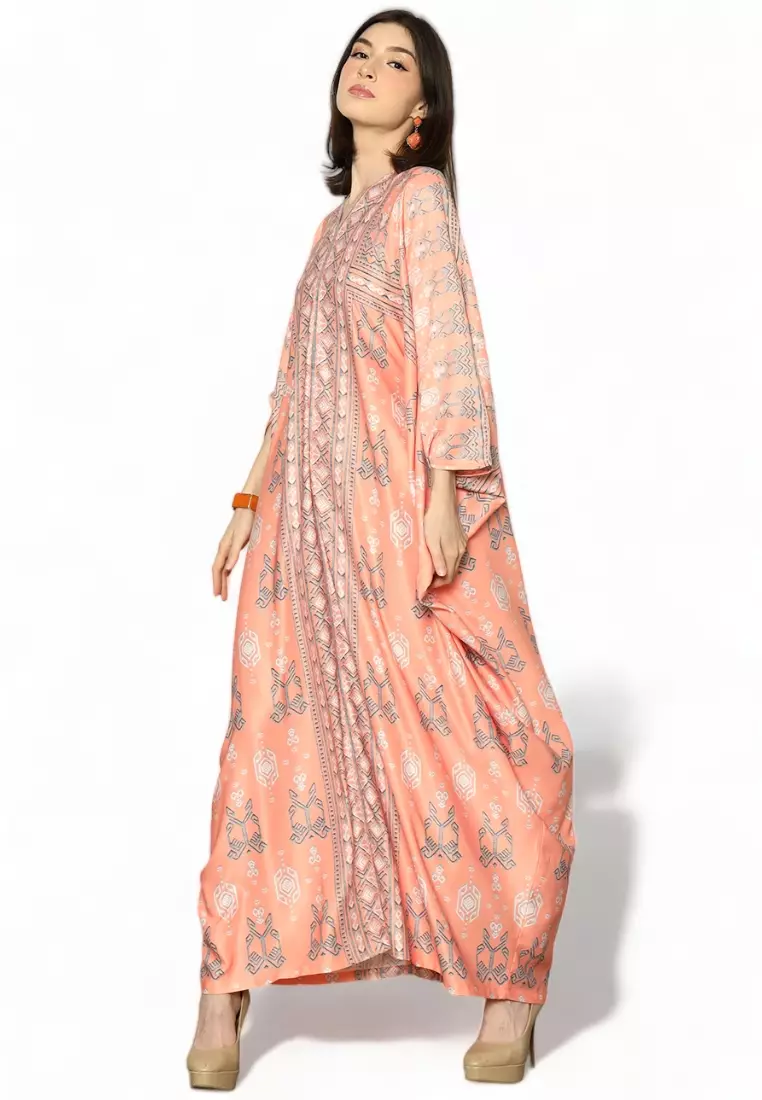 Kanzi Exclusive Long Sleeve Songket Kaftan