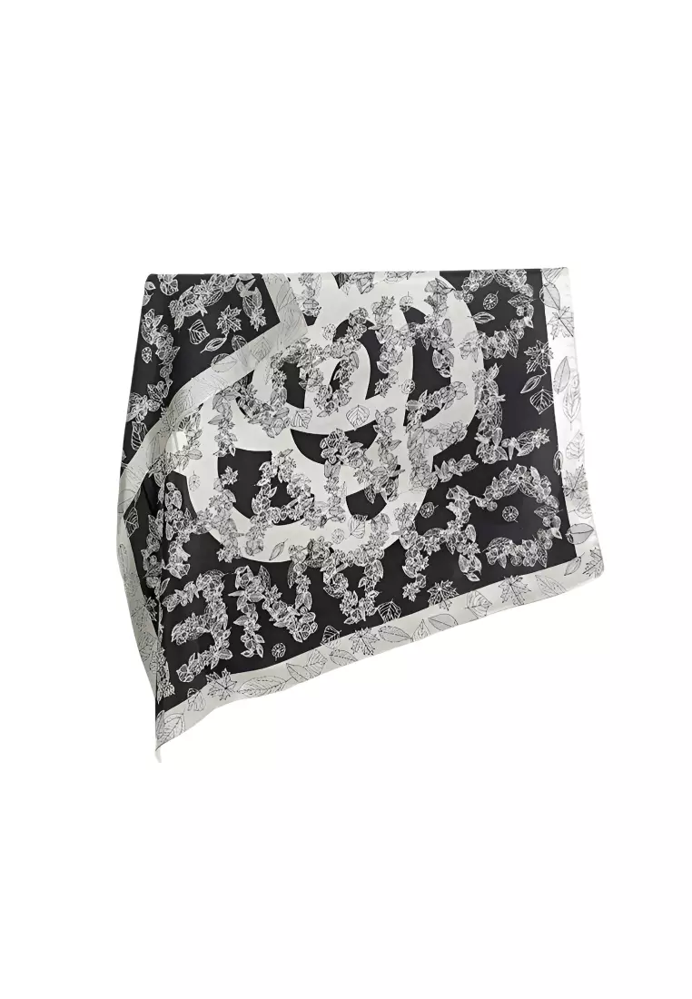 Luxury Silk Ladies' Large Scarf, Sun-Proof Crepe Satin, Premium Souvenir.