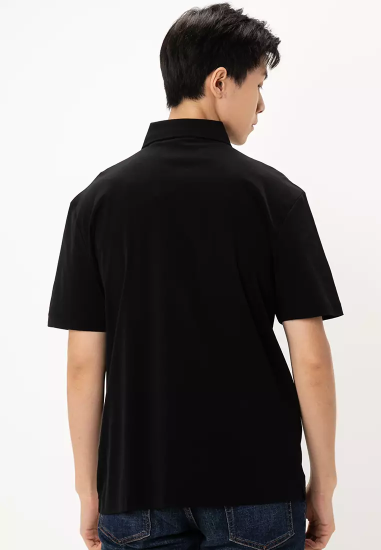 Double Monogram Mercerized Cotton Polo Shirt  -  BOSS Business