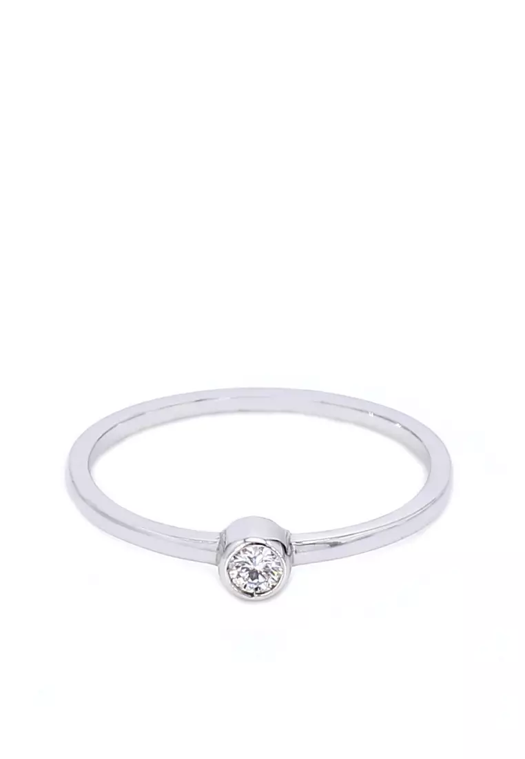 Dainty rings white gold online