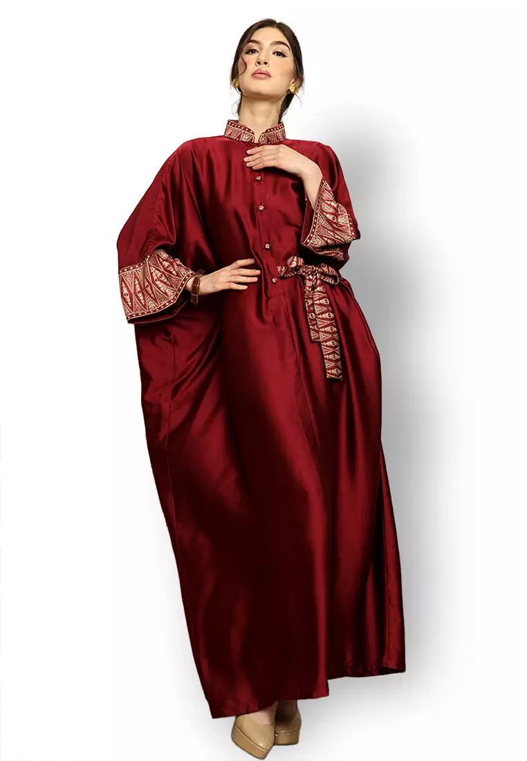 Kanzi Exclusive Long Sleeve Songket Kaftan