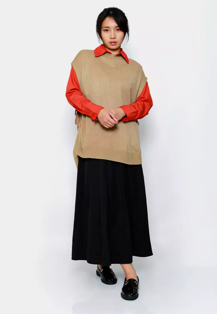 AUDRINA Side Ribbon Vest