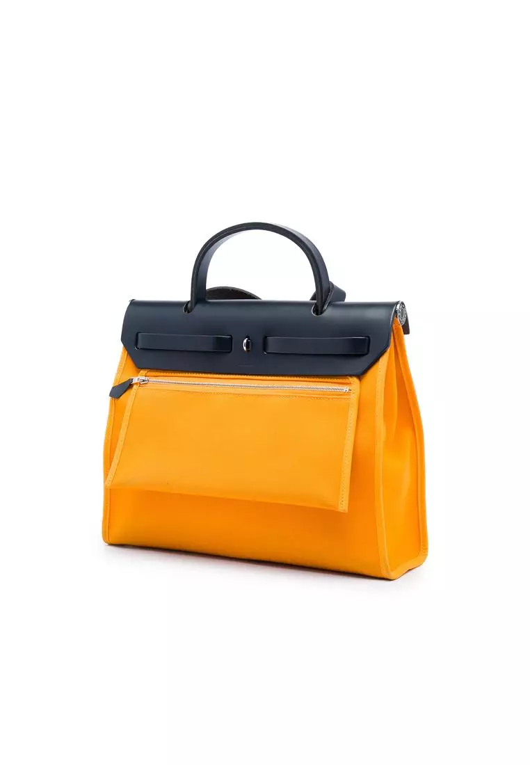 Pre-Loved Hermès Toile Verso Herbag Zip 31