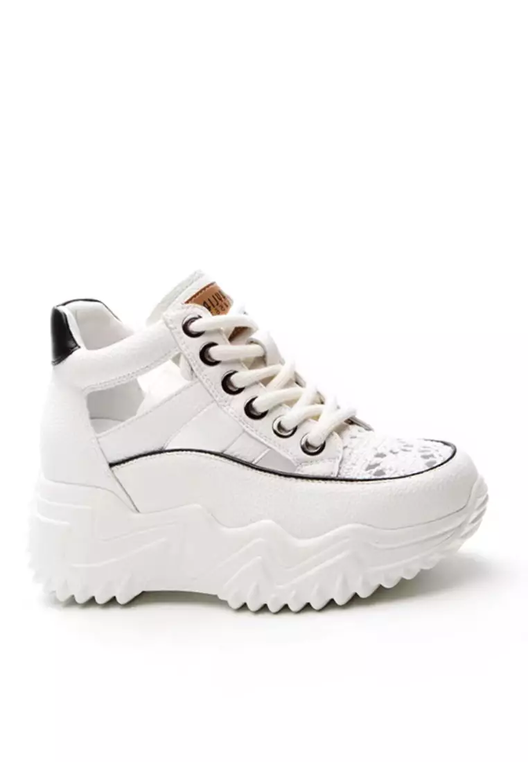 Discount on Twenty Eight Shoes  shoes - SKU: VANSA Comfortable Cow Leather Lace Platform Shoes VSW-C2326