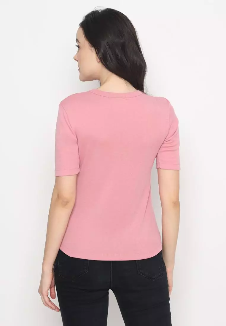 MATSUDA Kaos Wanita T Shirt Katun Flora