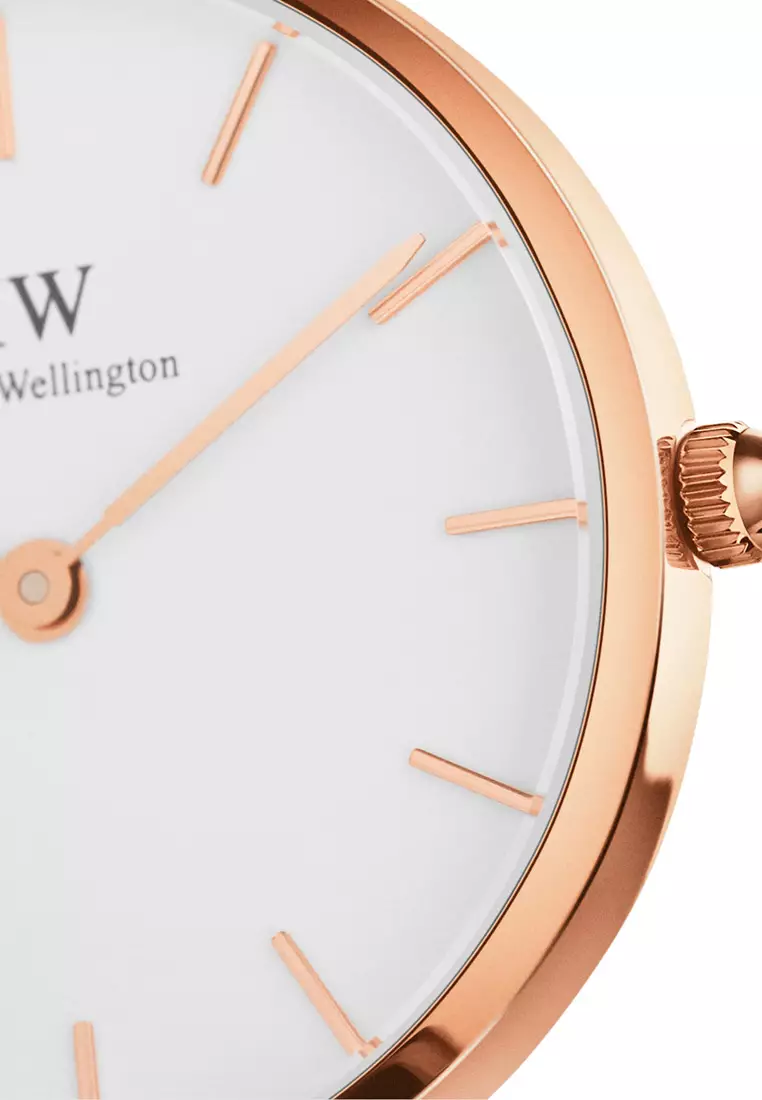 Daniel Wellington Petite Bondi 28mm Watch Leather strap Rose Gold