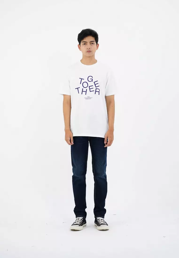 Greenlight Men's T-Shirt Short Sleeve Regular Fit Cotton Together OL-C340325