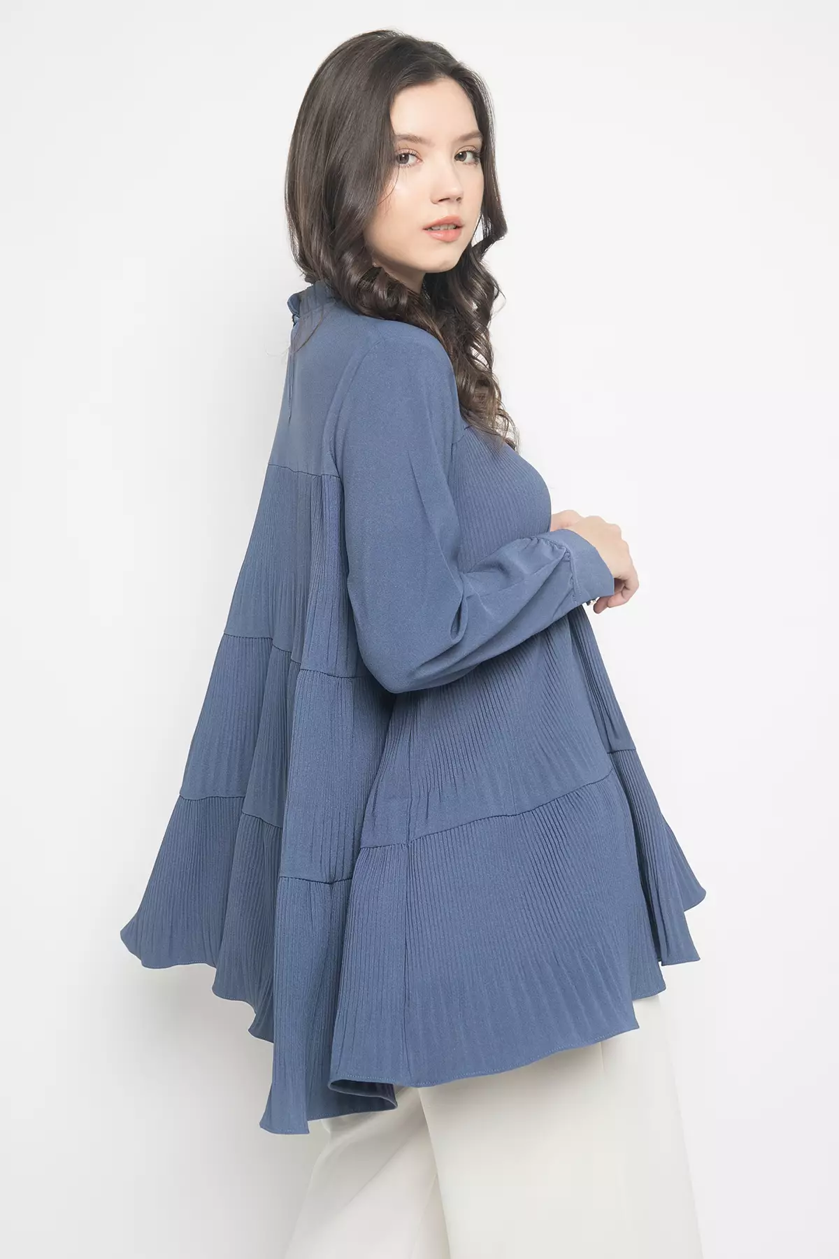 Cassie Blouse - Bluestone