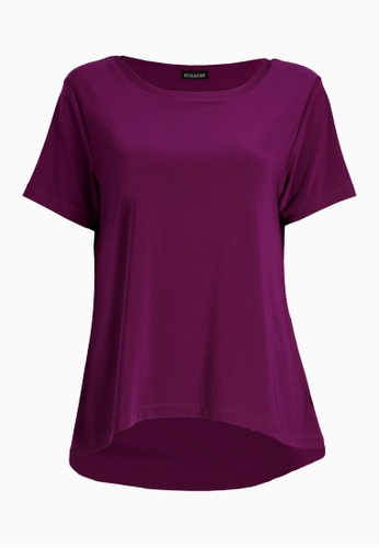 ROSARINI purple Layering T-Shirt 96CA5AA2439CD0GS_1